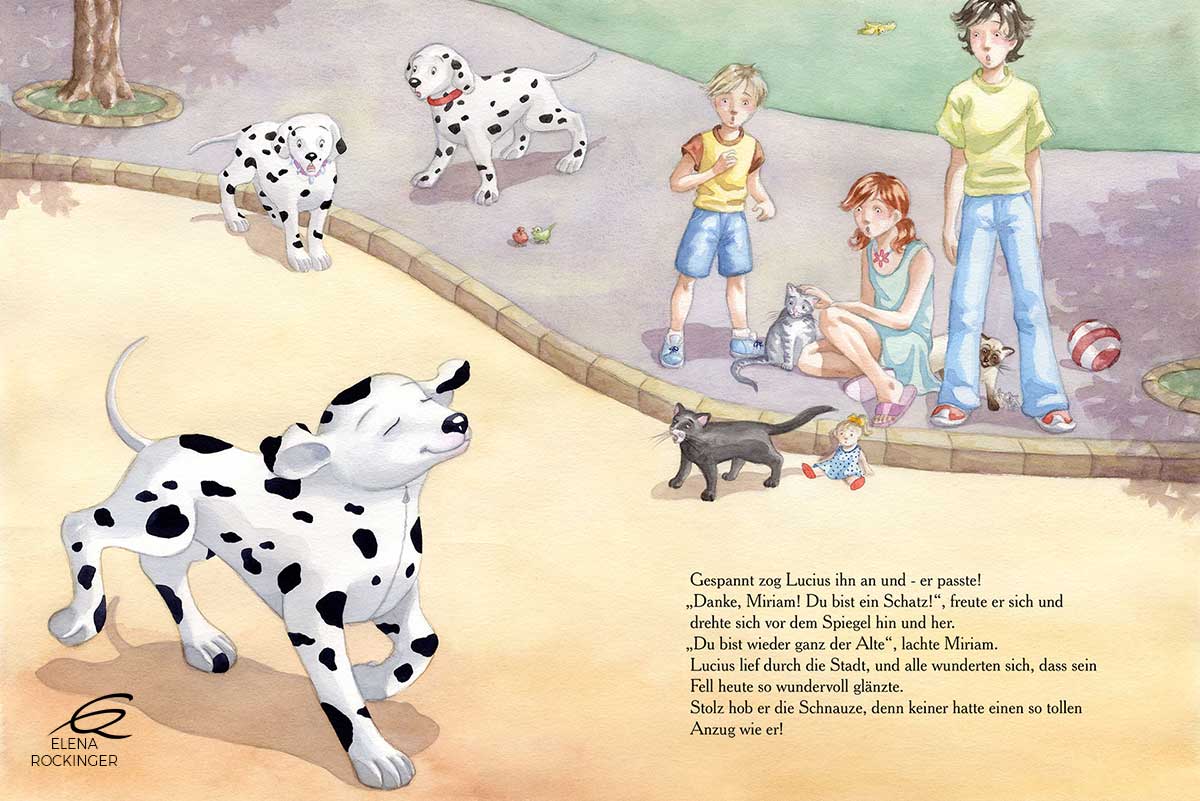 15 Illustration Picture Book Water Colour Elena Rockinger Dalmatian T 15 S