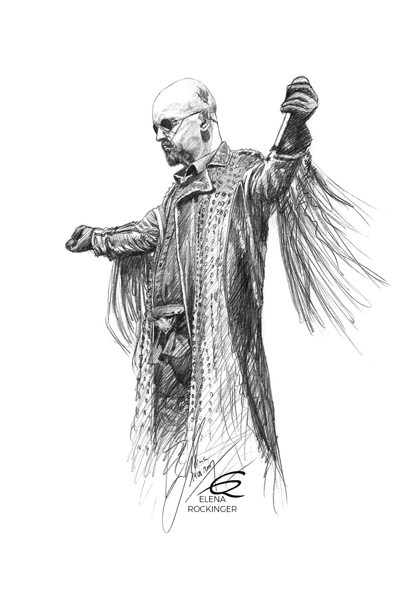 17 Portrait Graphite Music Elena Rockinger Rob Halford S