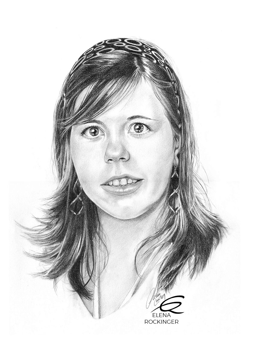 19 Portrait Illustration Graphite Elena Rockinger Wikowski S
