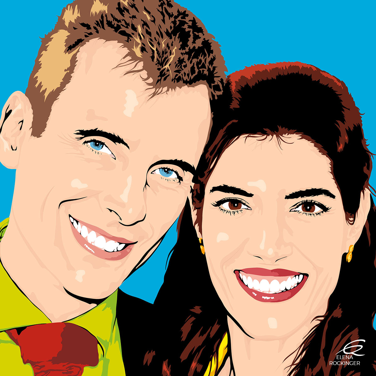 22 Portrait Illustration Pop Art Elena Rockinger Warhol 22 S