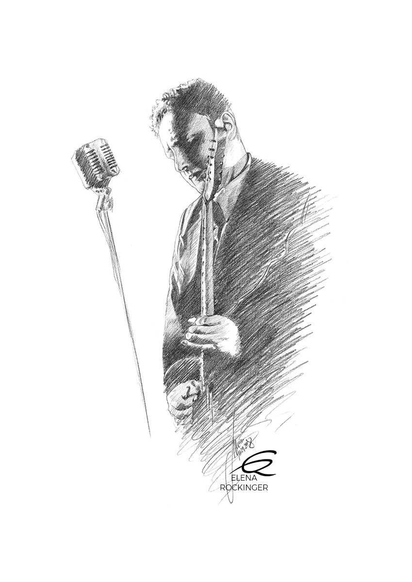 26 Portrait Graphite Music Elena Rockinger David Gogo S