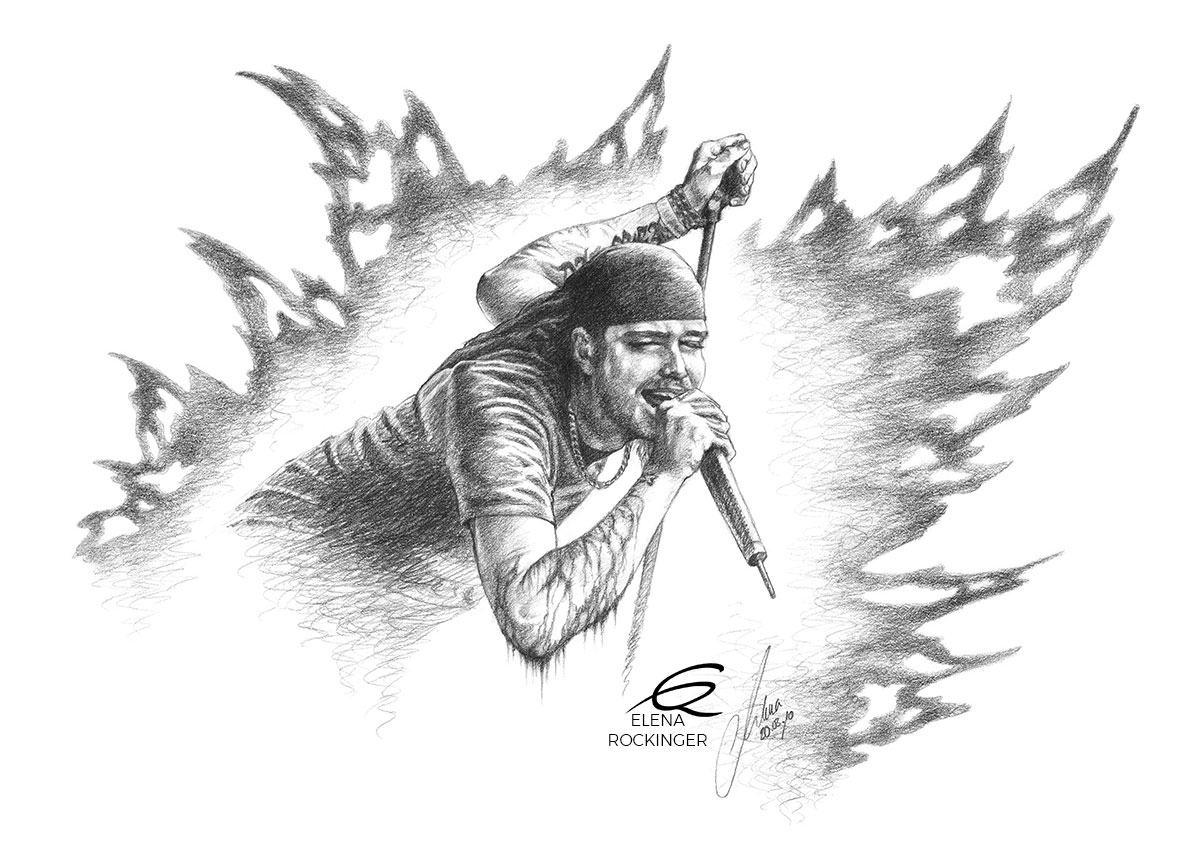 27 Portrait Graphite Music Elena Rockinger Kvarforth S