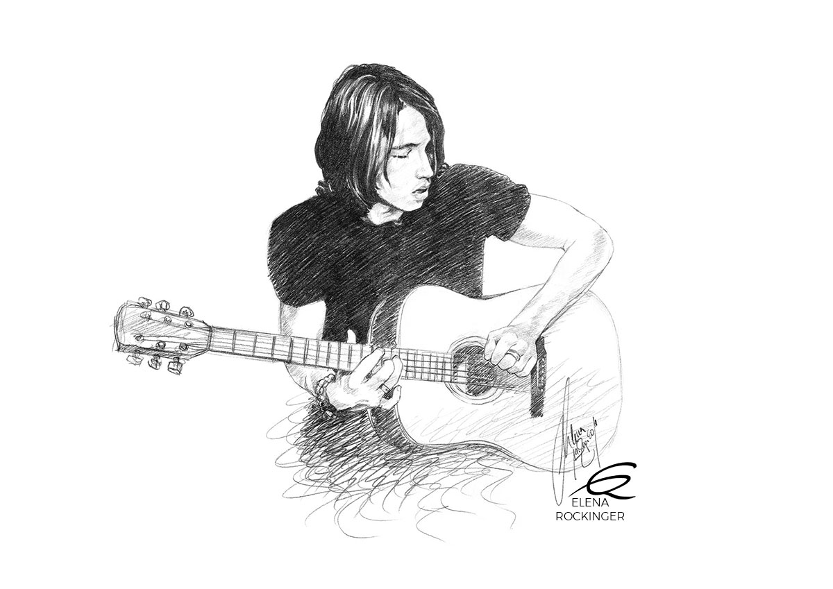 28 Portrait Graphite Music Elena Rockinger Gil Ofarim S