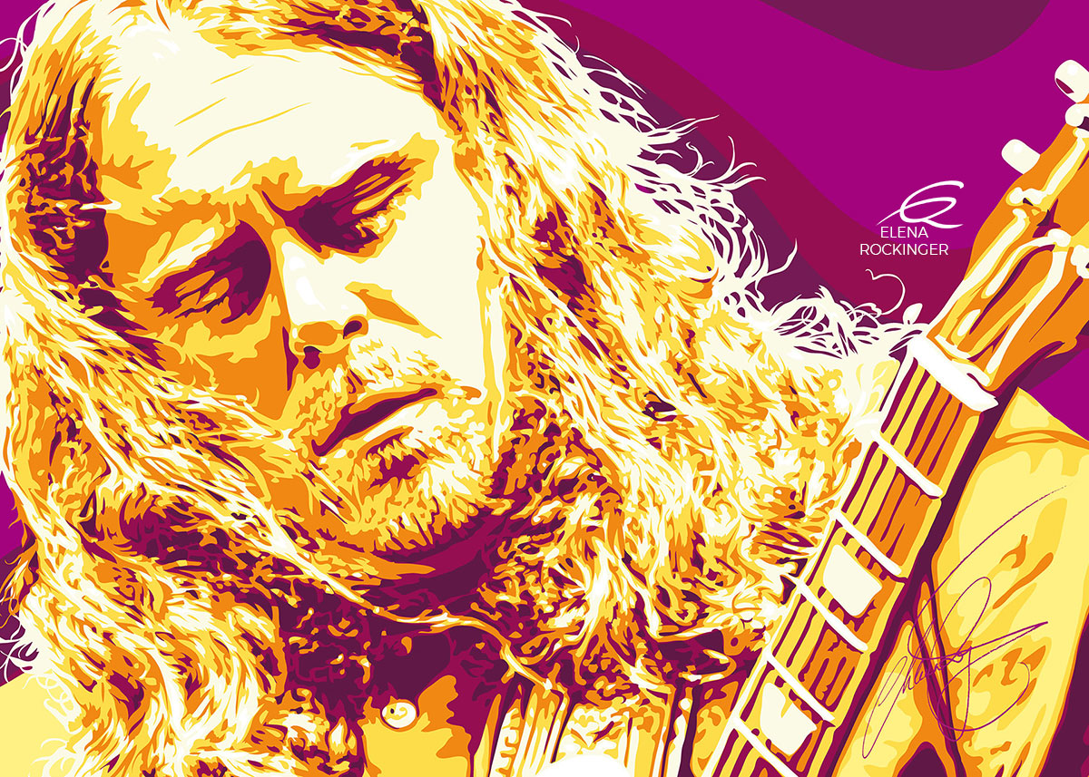 34 Portrait Illustration Pop Art Elena Rockinger 34 Vector Warren Haynes S