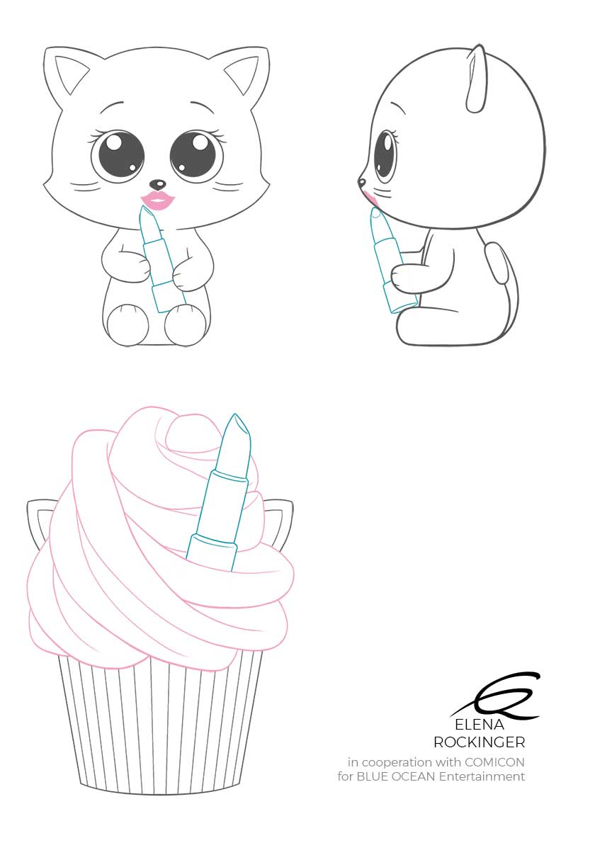 Toy Design — Archive 01 Concept Design Cupcake Cats S4 Elena Rockinger Kissy