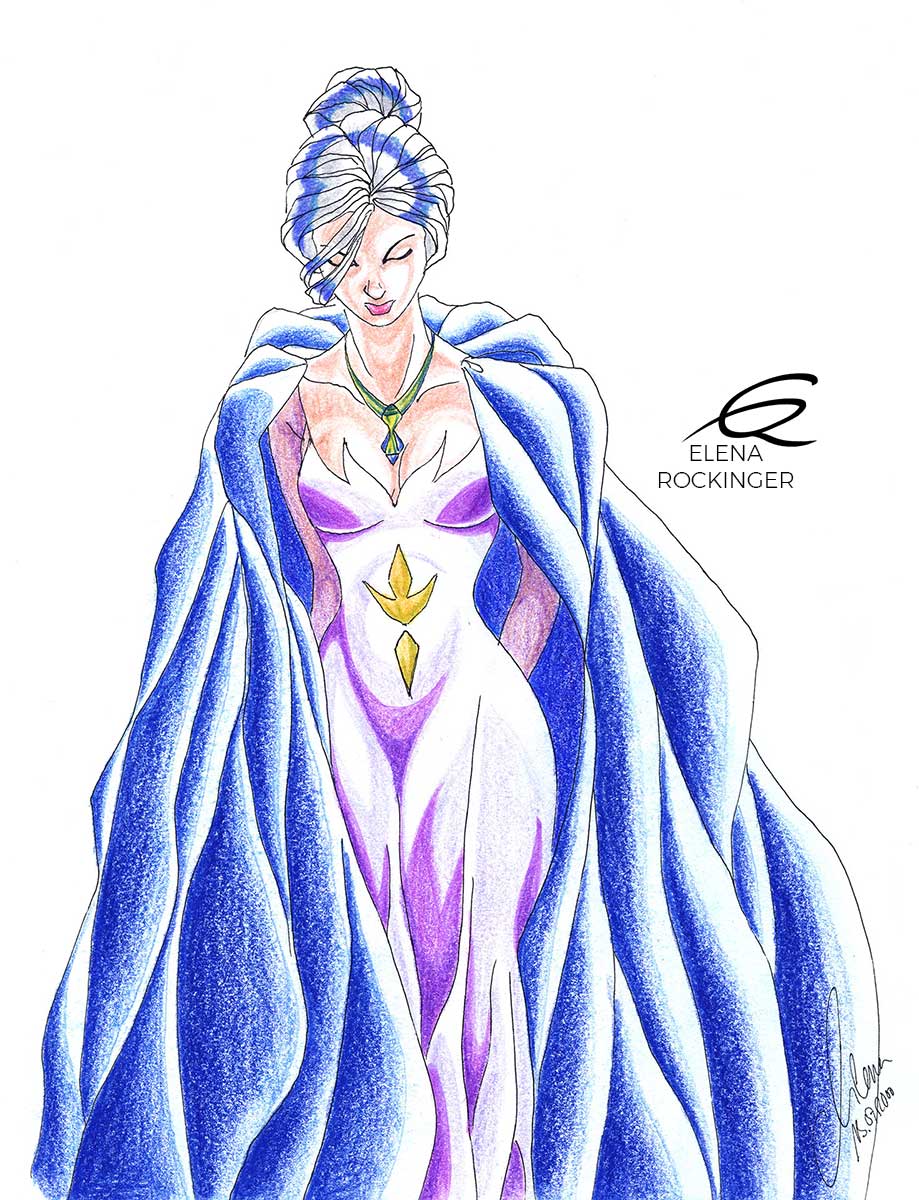 01 drawing figure ink colour pencil character elena rockinger alaya s