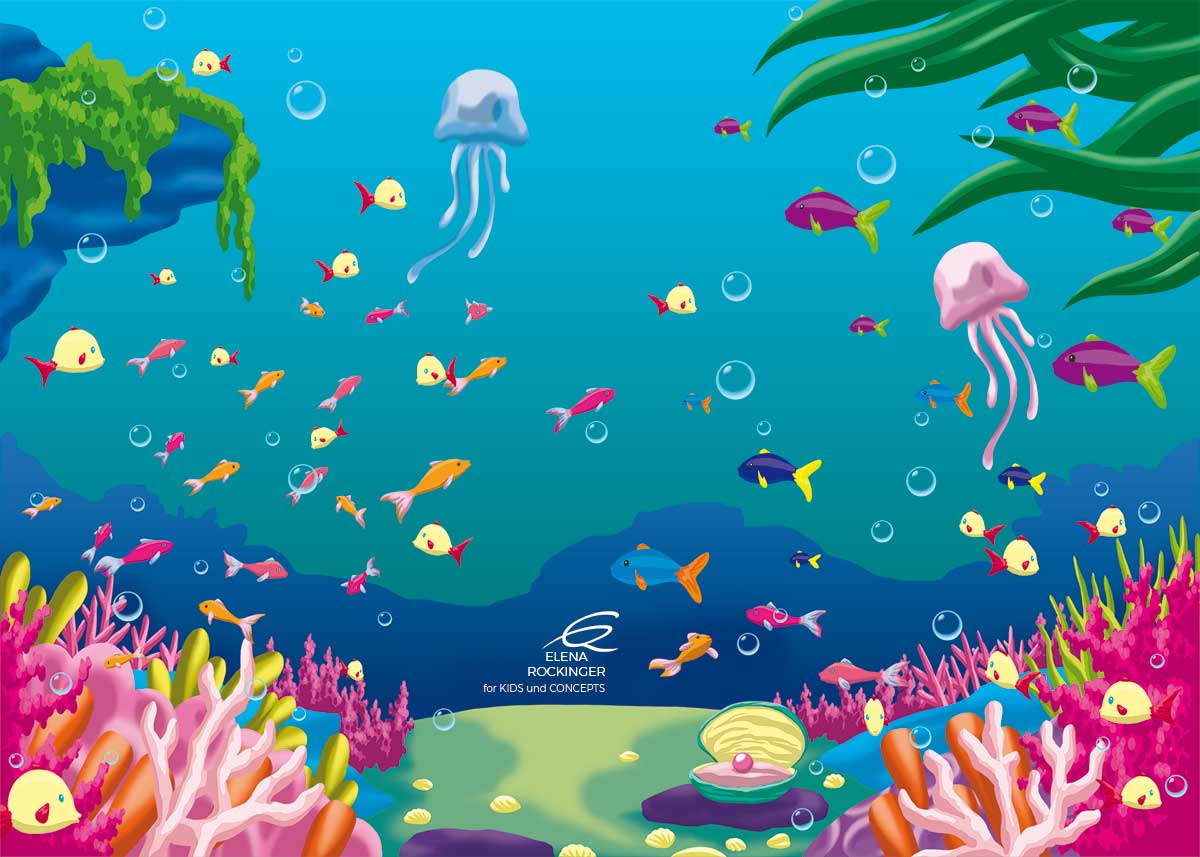 01 Filly Illustration Background Elena Rockinger Mermaids S 1