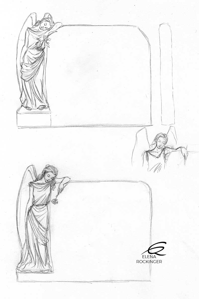 01 Illustration Concept Art Elena Rockinger Angel Sculpture 01 S