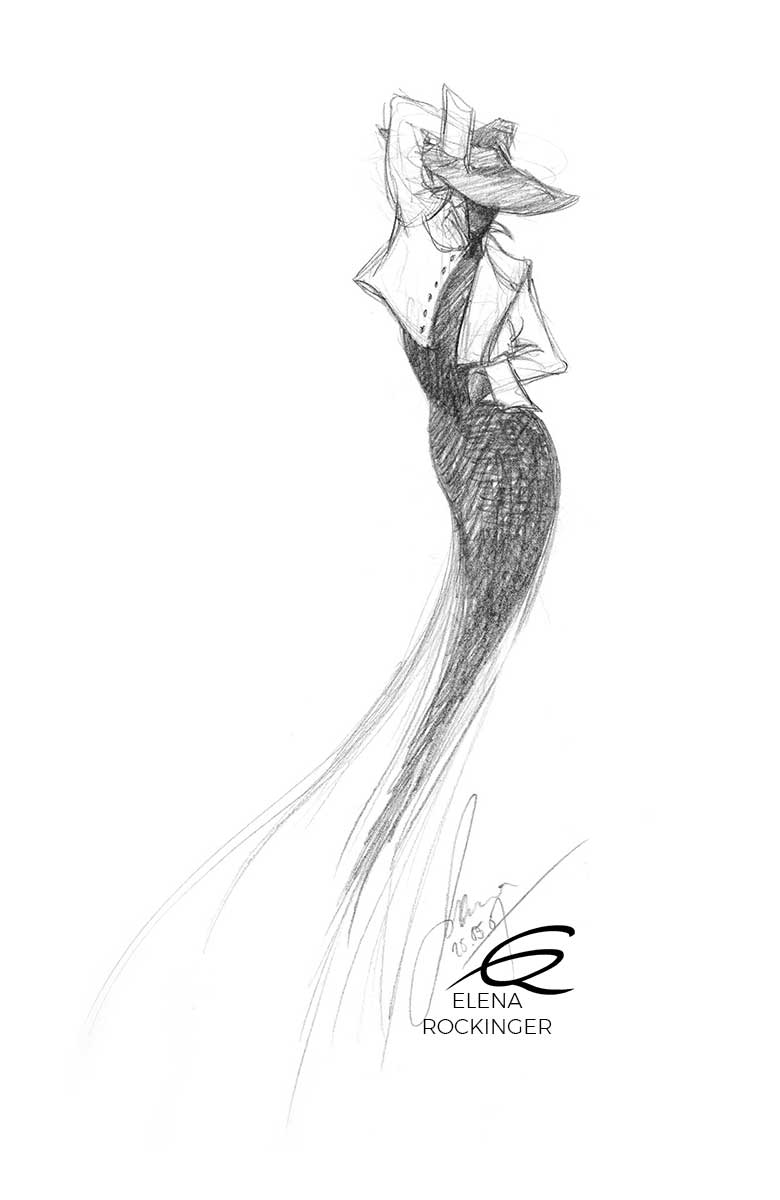 01 illustration graphite fashion art elena rockinger 01 s