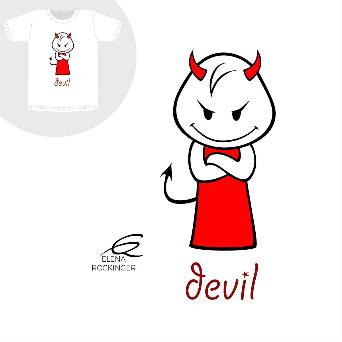 01 T Shirt Design Elena Rockinger Moodies Devil S