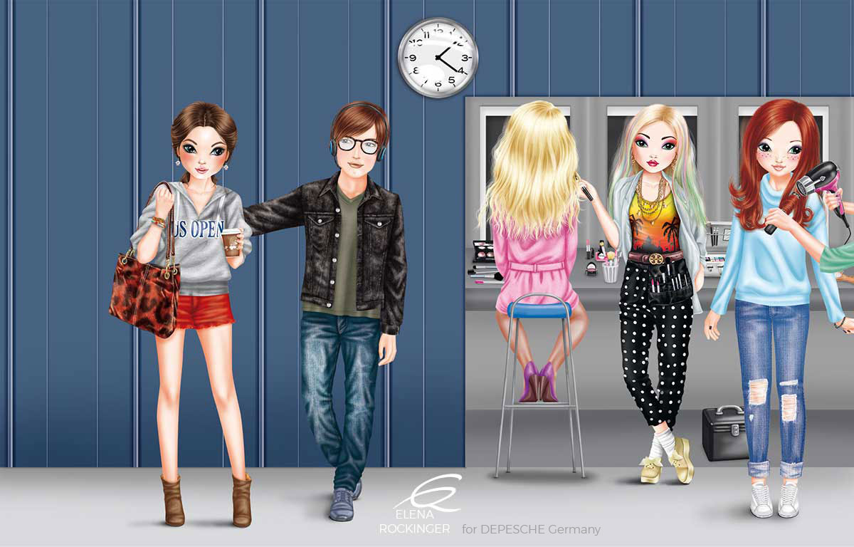 01 Topmodel Illustration Myworld Elena Rockinger Fashion Show 01 S