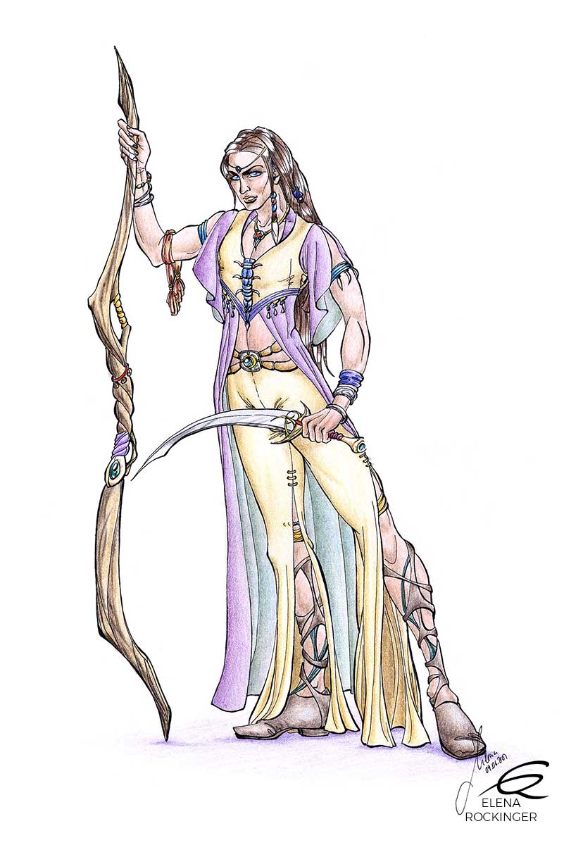 02 drawing figure ink colour pencil character elena rockinger chyon s