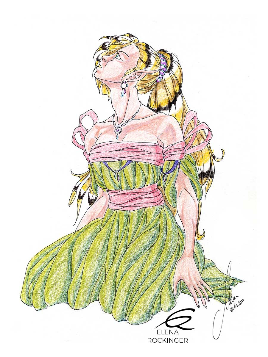 02 drawing figure ink colour pencil character elena rockinger ely s