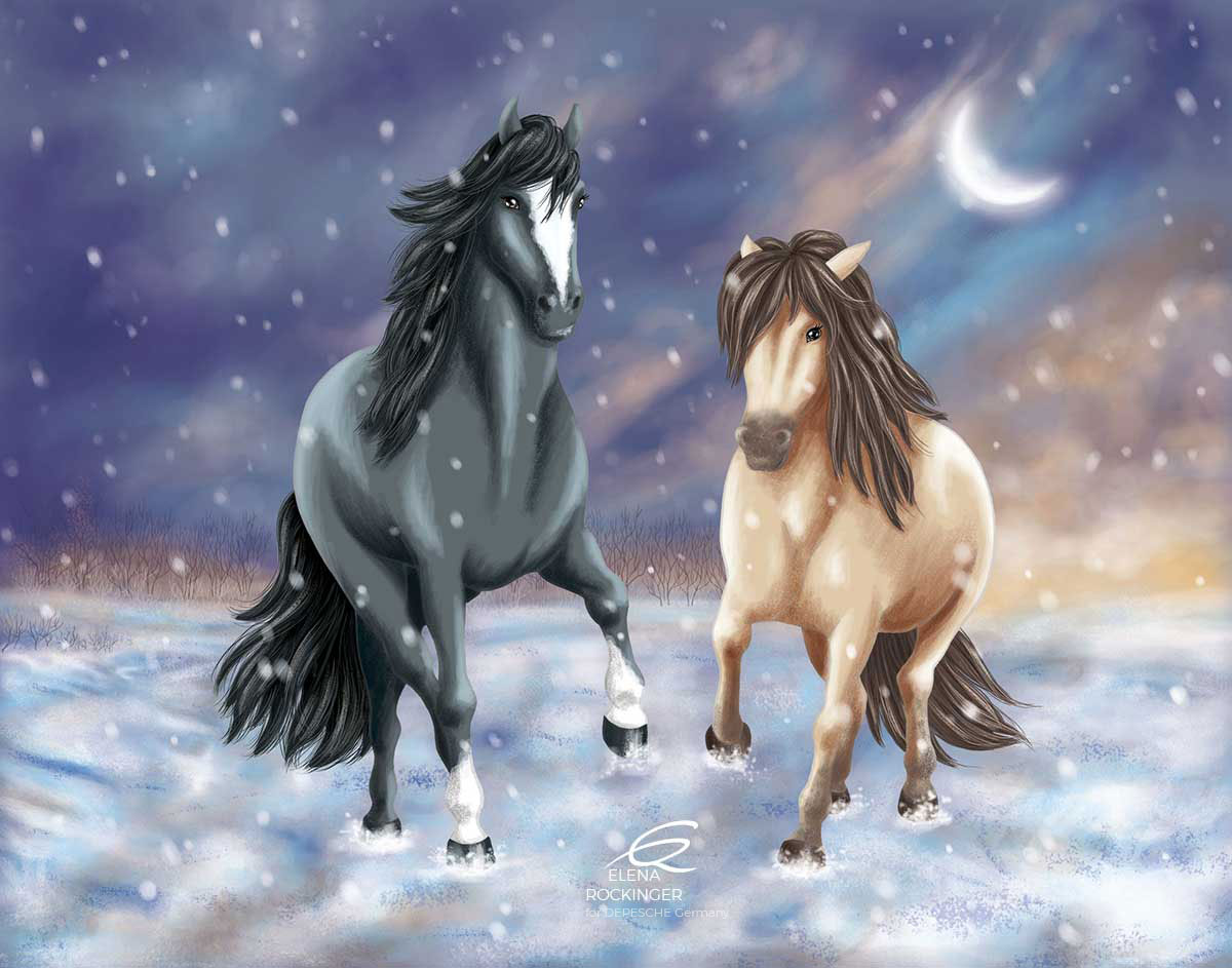 02 Illustration Horse Colouring Book Elena Rockinger 02 S