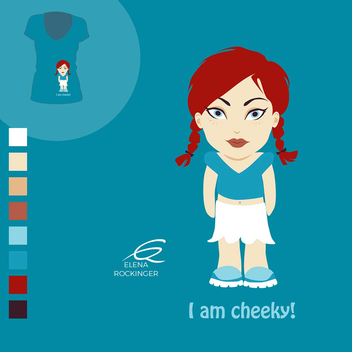 02 T Shirt Design Elena Rockinger I Am Cheeky S