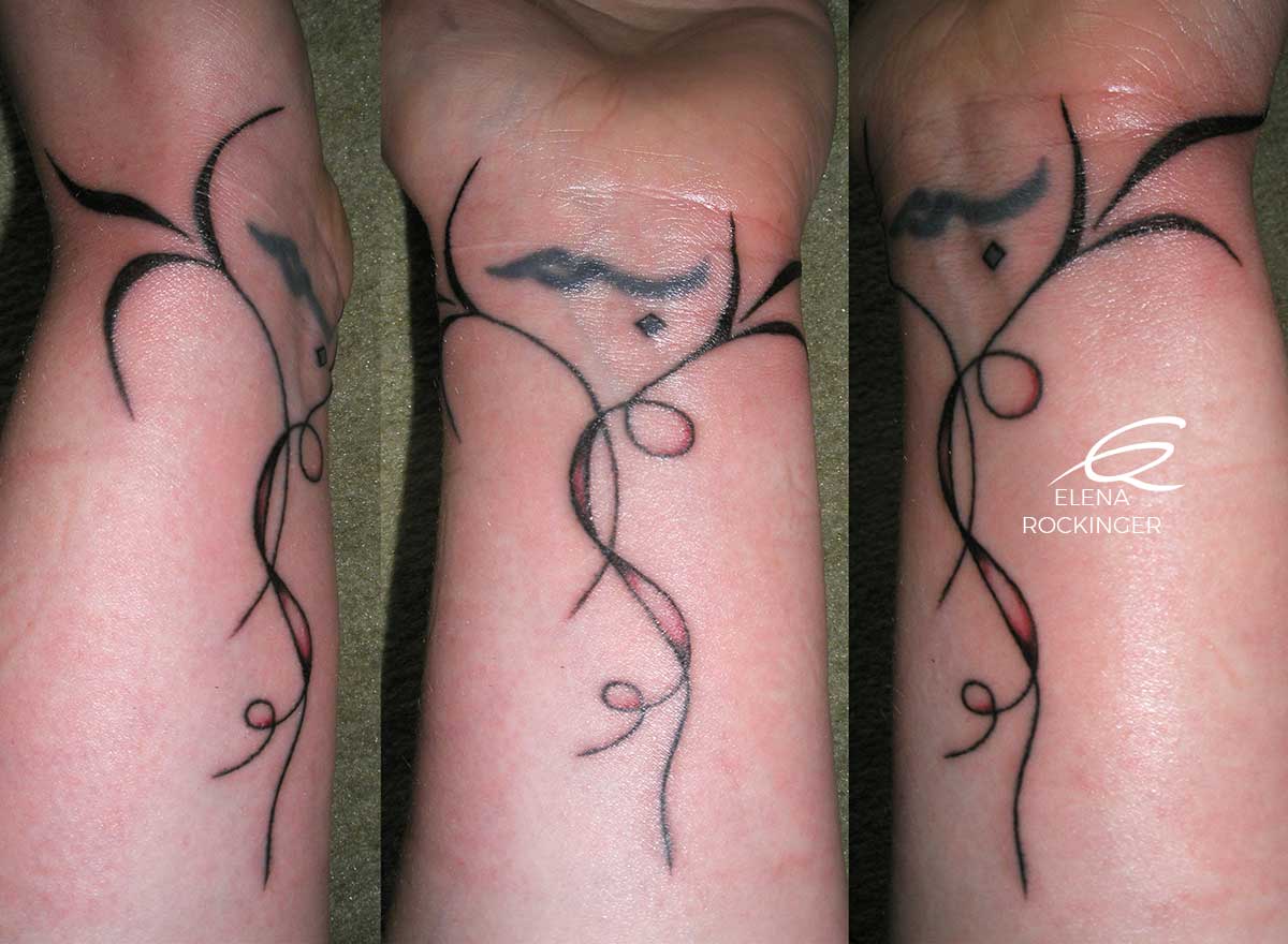 02 Tattoo Freeflow Arm Filigree Ornament Elena Rockinger S