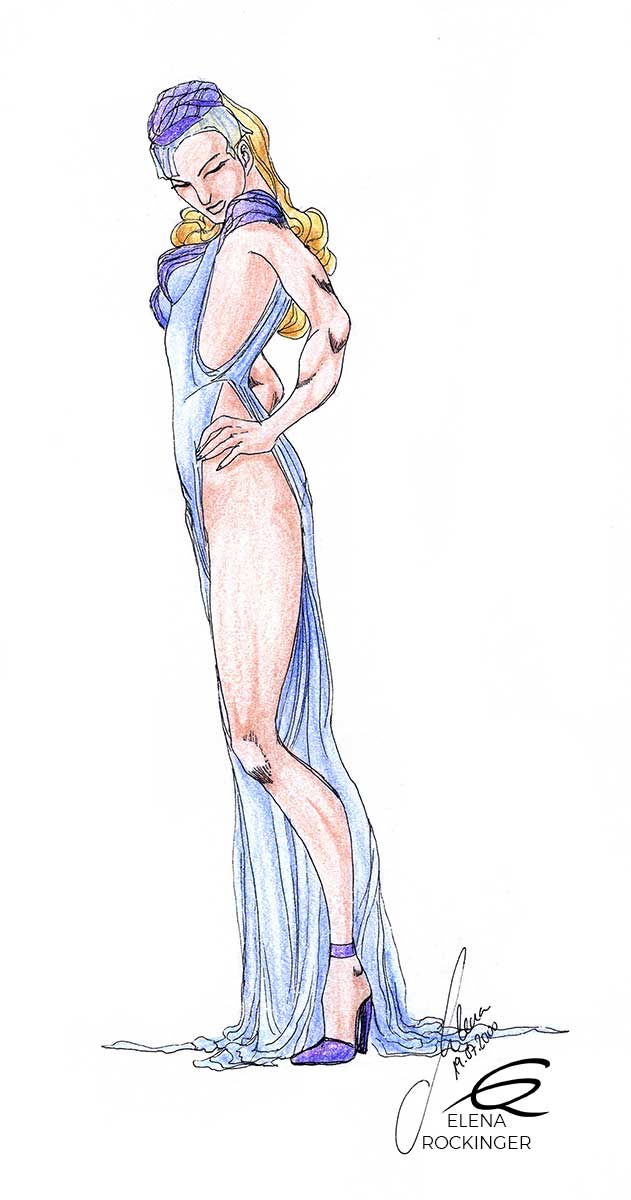 03 drawing figure ink colour pencil character elena rockinger blayeh s