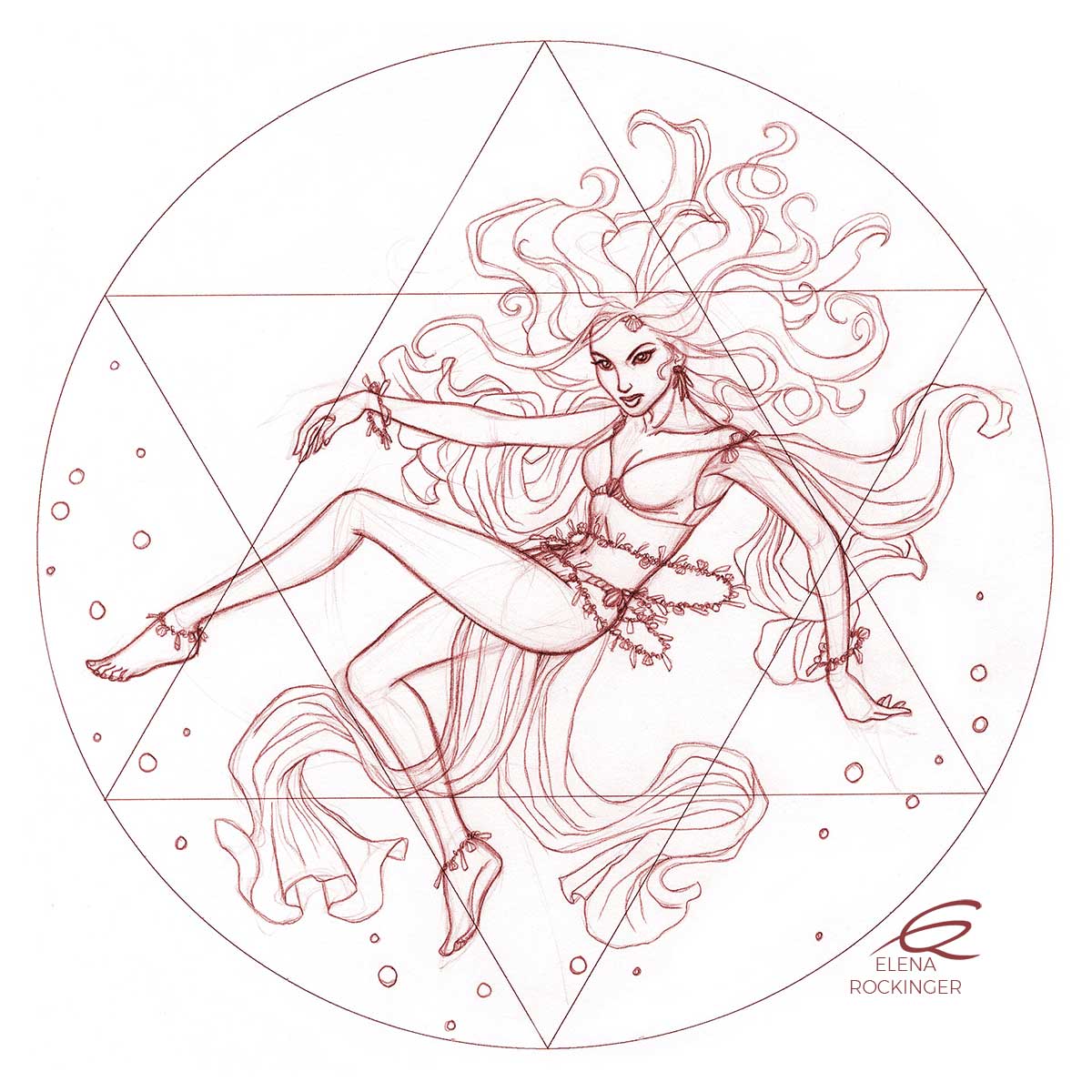 03 drawing figure pencil red character elena rockinger aphrodite 01 s