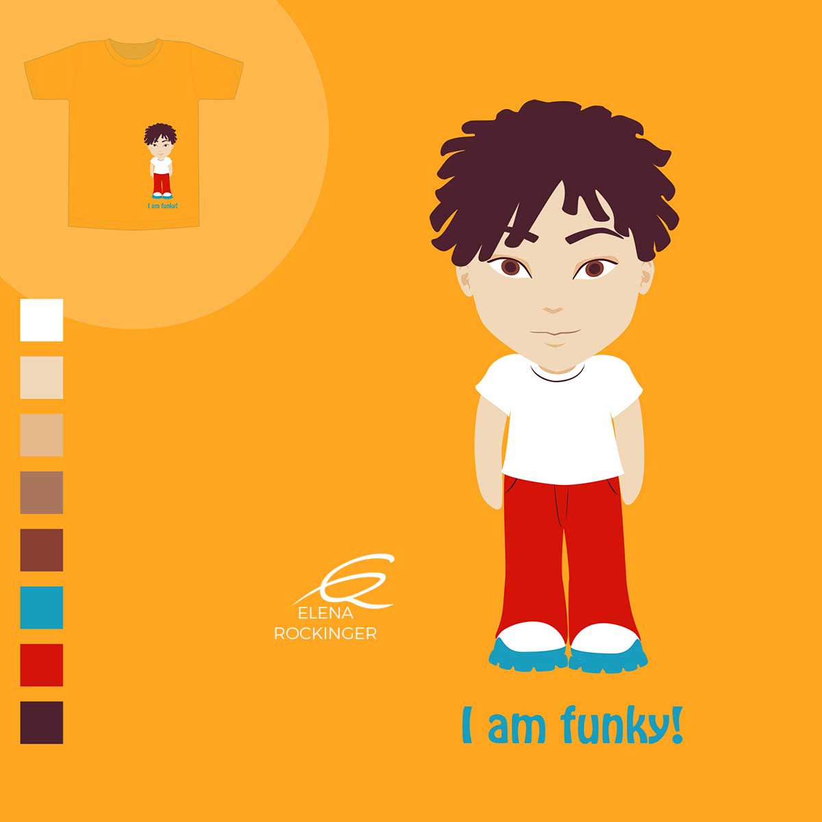 03 T Shirt Design Elena Rockinger I Am Funky S