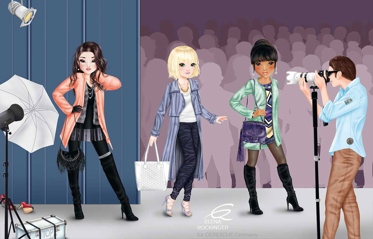 03 Topmodel Illustration Myworld Elena Rockinger Fashion Show 03 S
