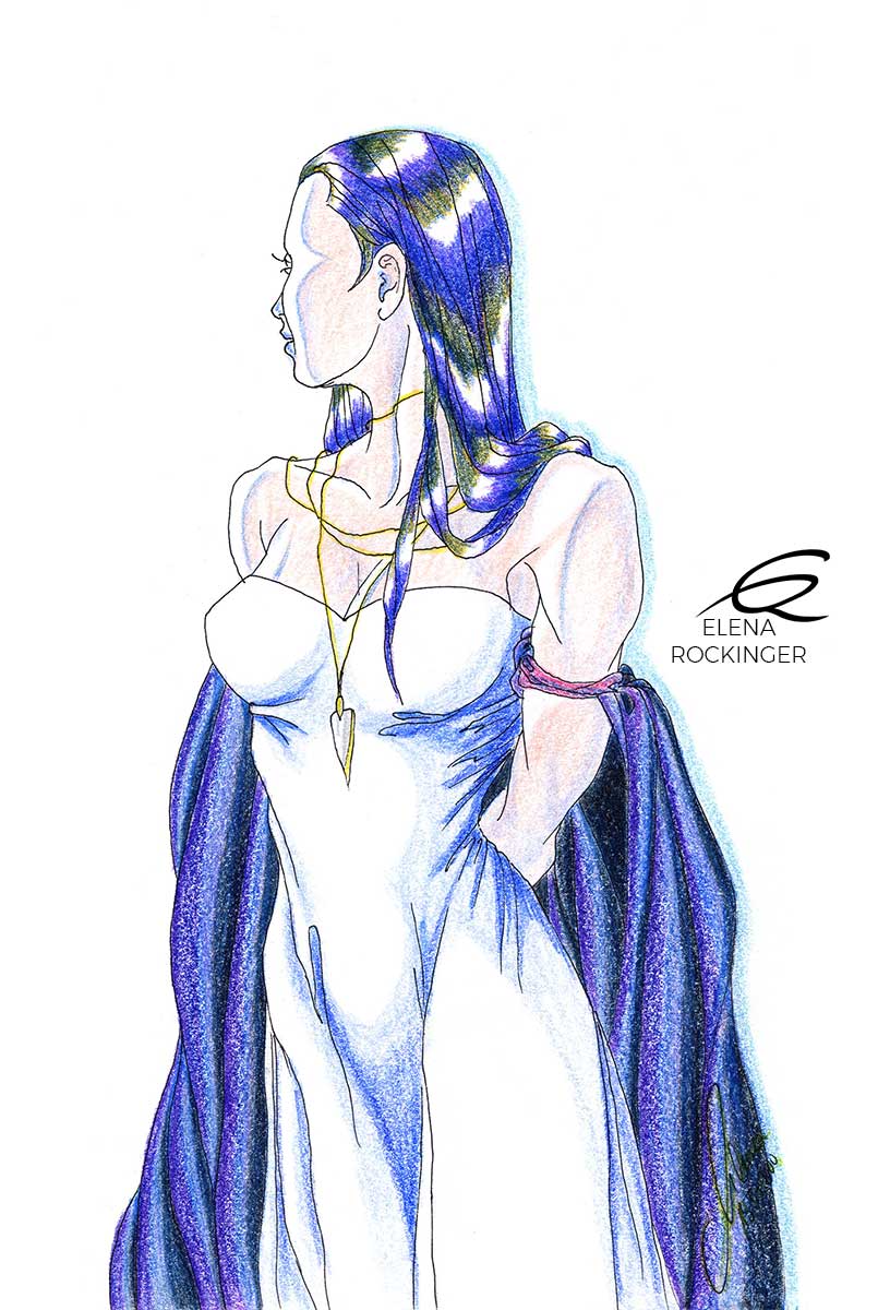 04 drawing figure ink colour pencil character elena rockinger isnya s