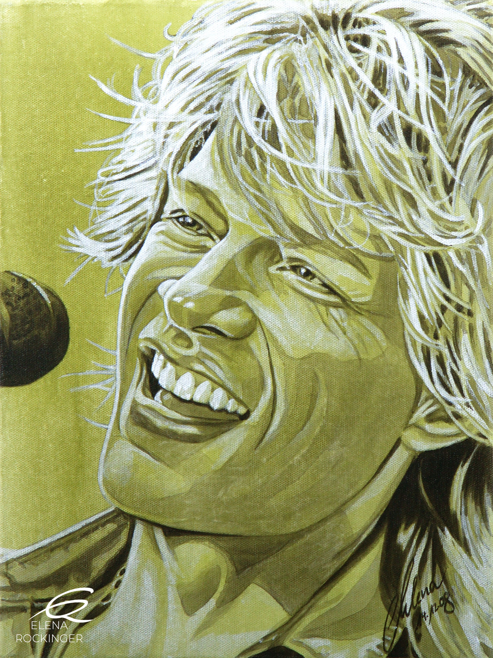 04 Portrait Painting Canvas Music Elena Rockinger Jon Bon Jovi S