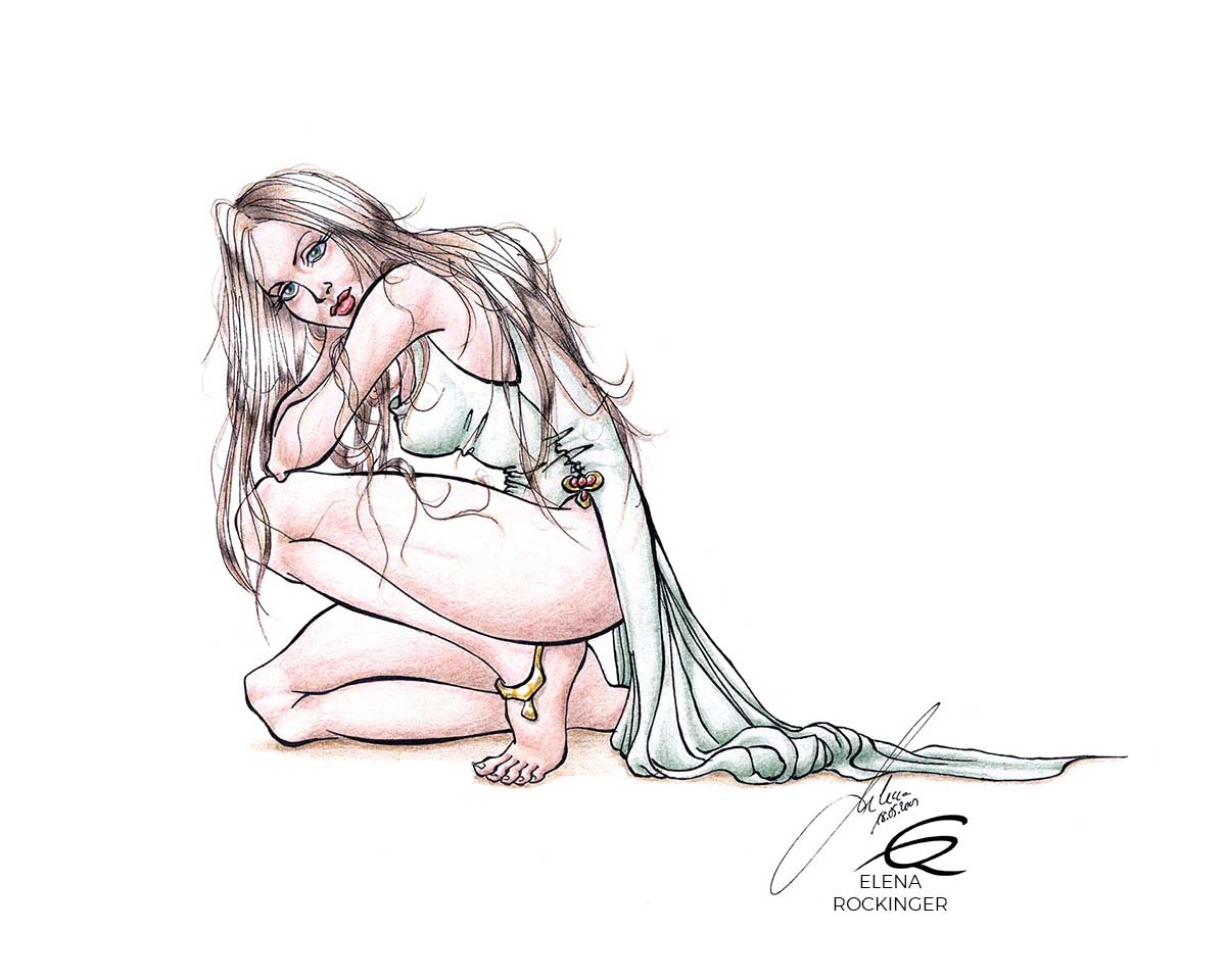 05 drawing figure ink colour pencil character elena rockinger freyi s