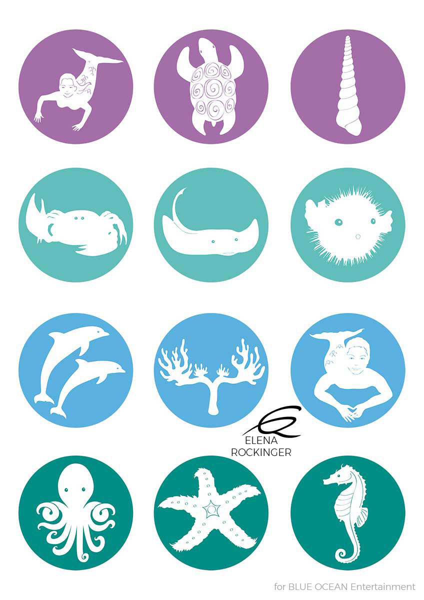 05 Illustration Symbol Design Mako Mermaid Elena Rockinger S