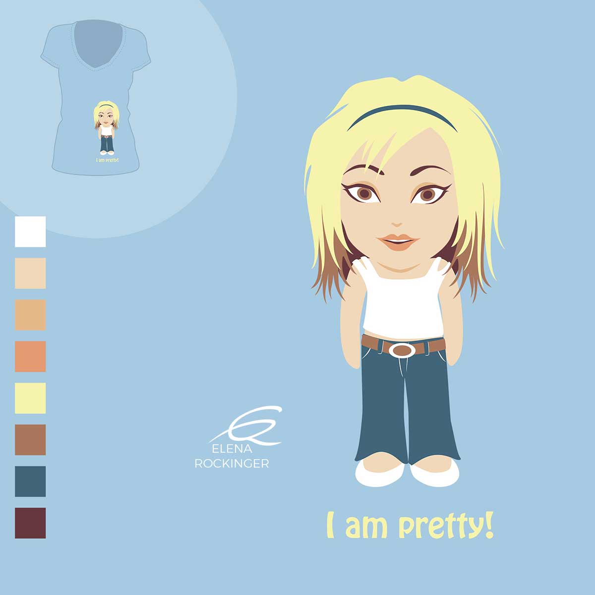 05 T Shirt Design Elena Rockinger I Am Pretty S
