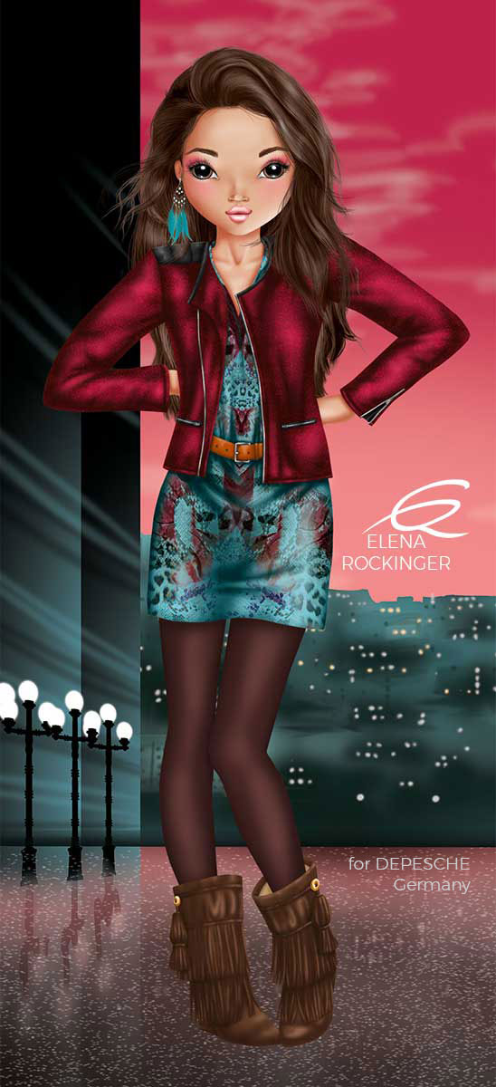 05 Topmodel Poster Illustration Elena Rockinger Talita S