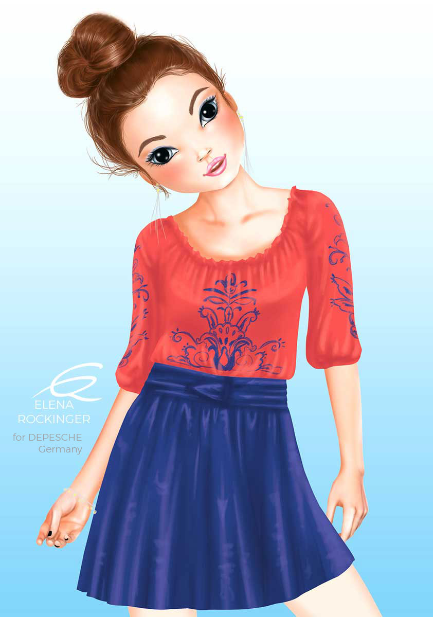 06 Topmodel Illustration Elena Rockinger Hayden S