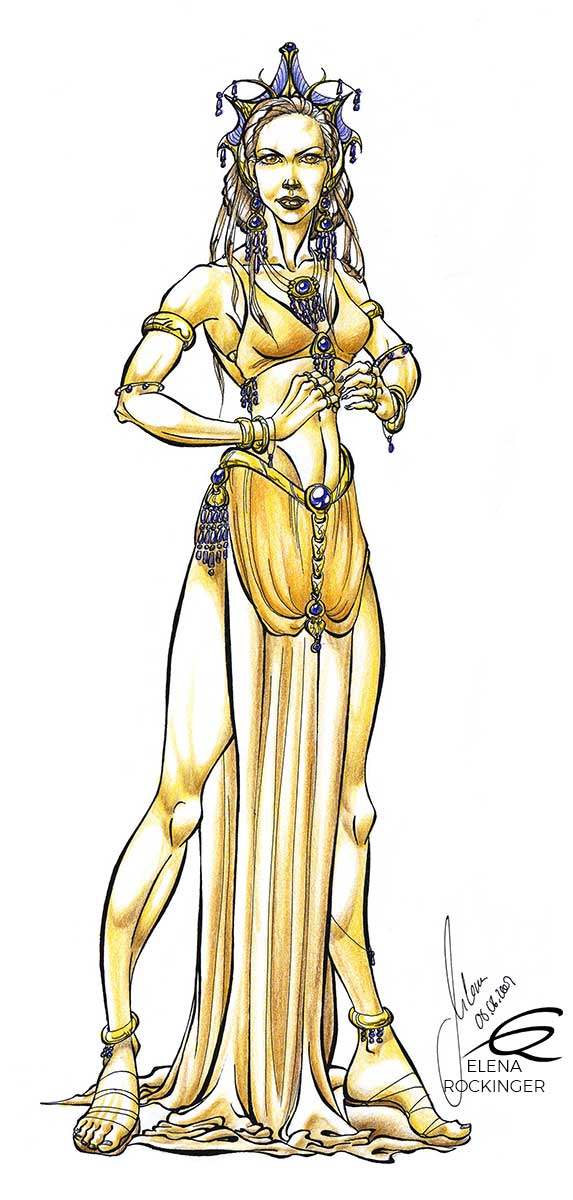 07 drawing figure ink colour pencil character elena rockinger layandee s