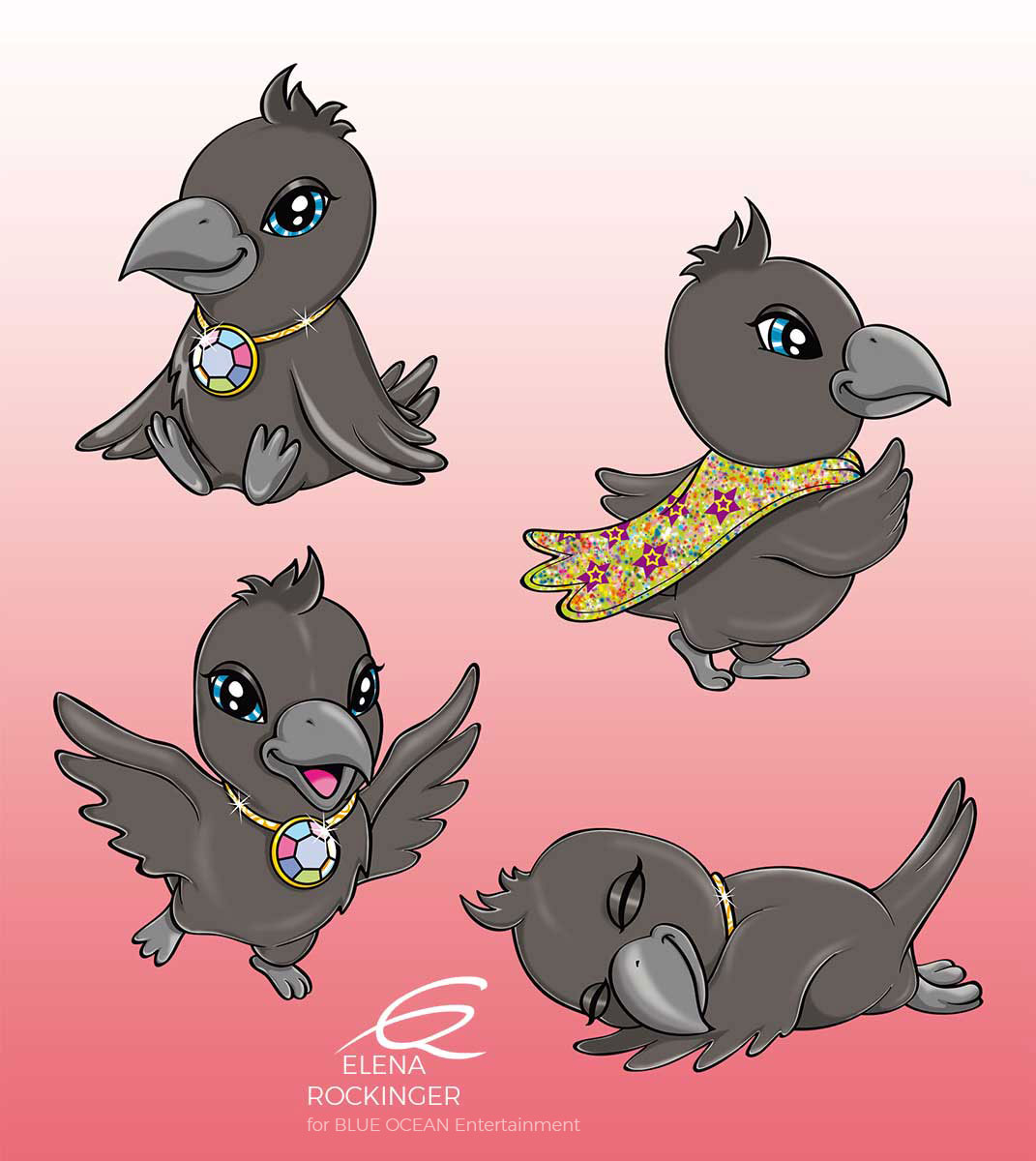 07 Filly Illustration Witchy Pets Raven Elena Rockinger S
