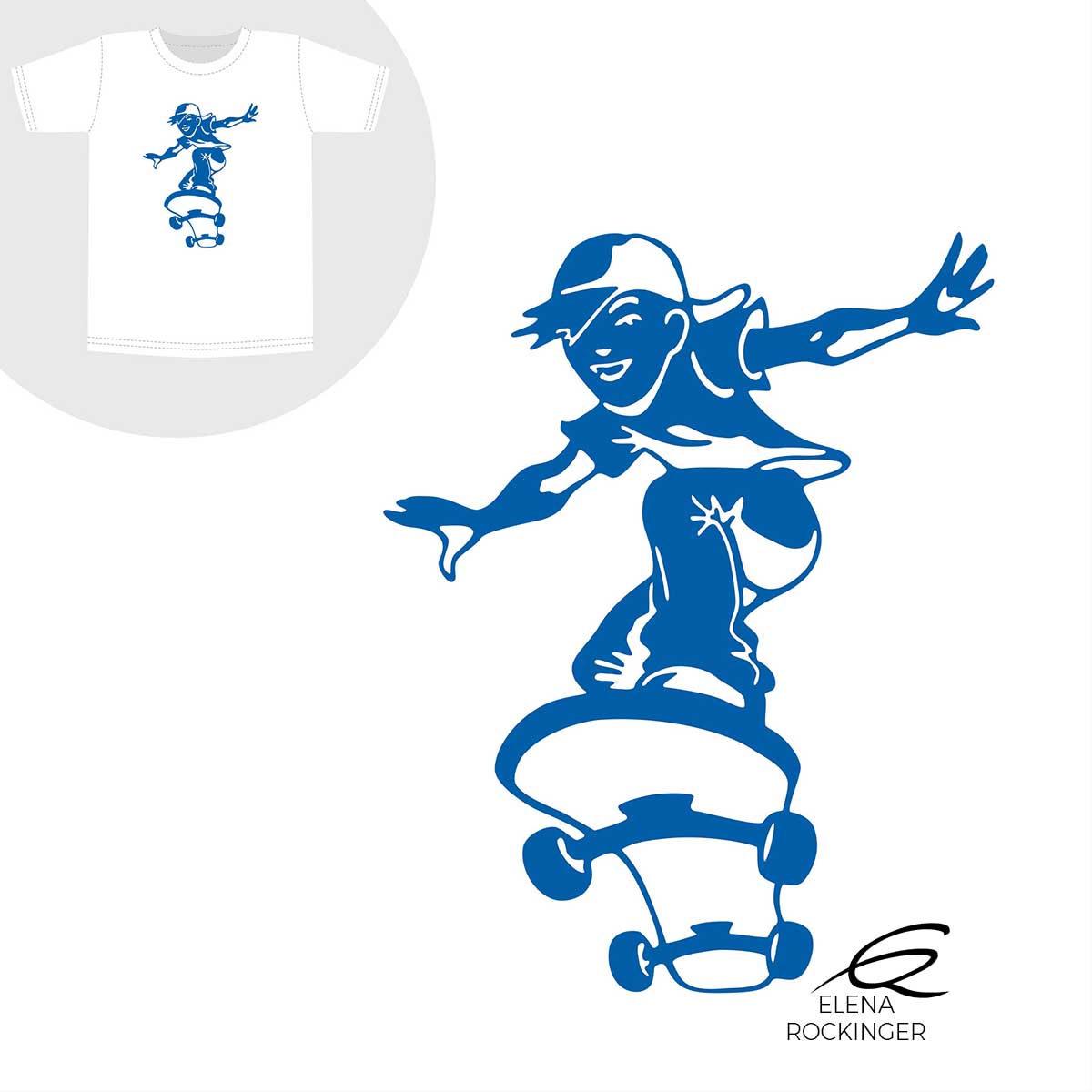 07 T Shirt Design Elena Rockinger Skater S