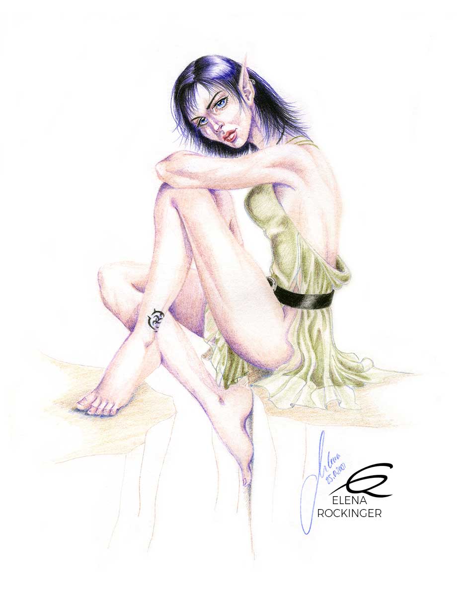 08 drawing figure colour pencil character elena rockinger luna carina 02 s