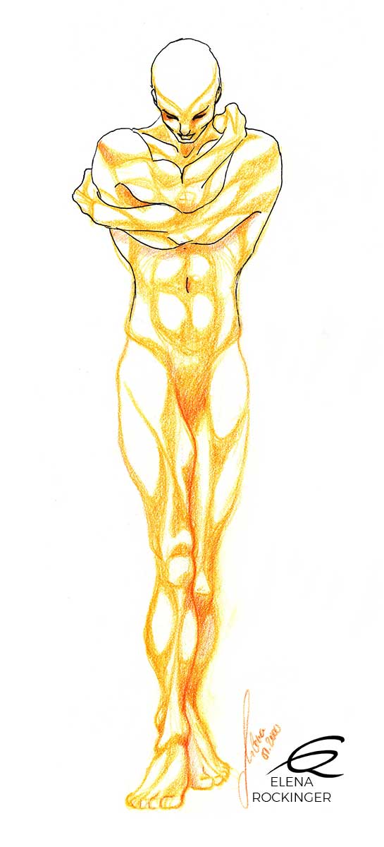 08 drawing figure ink colour pencil character elena rockinger soul s