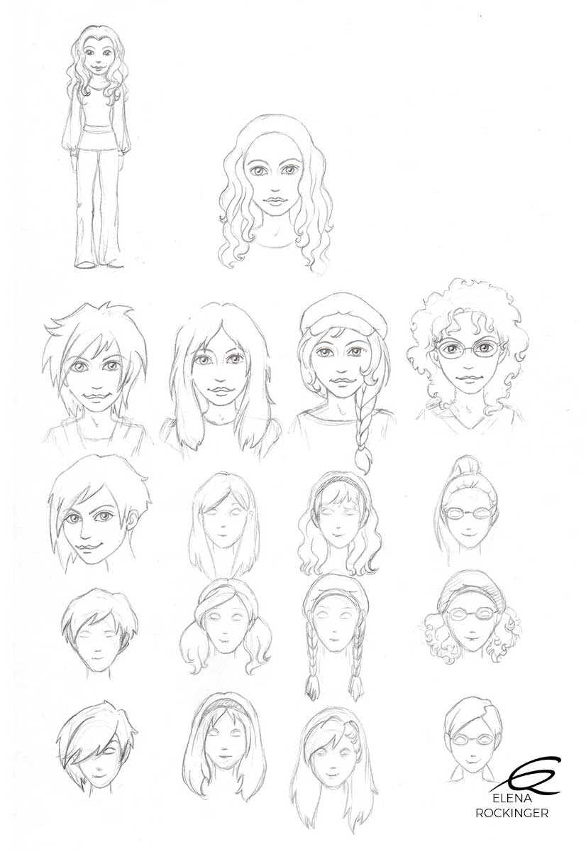 08 Illustration Concept Art Angelme Elena Rockinger Characters Sketch 03 S