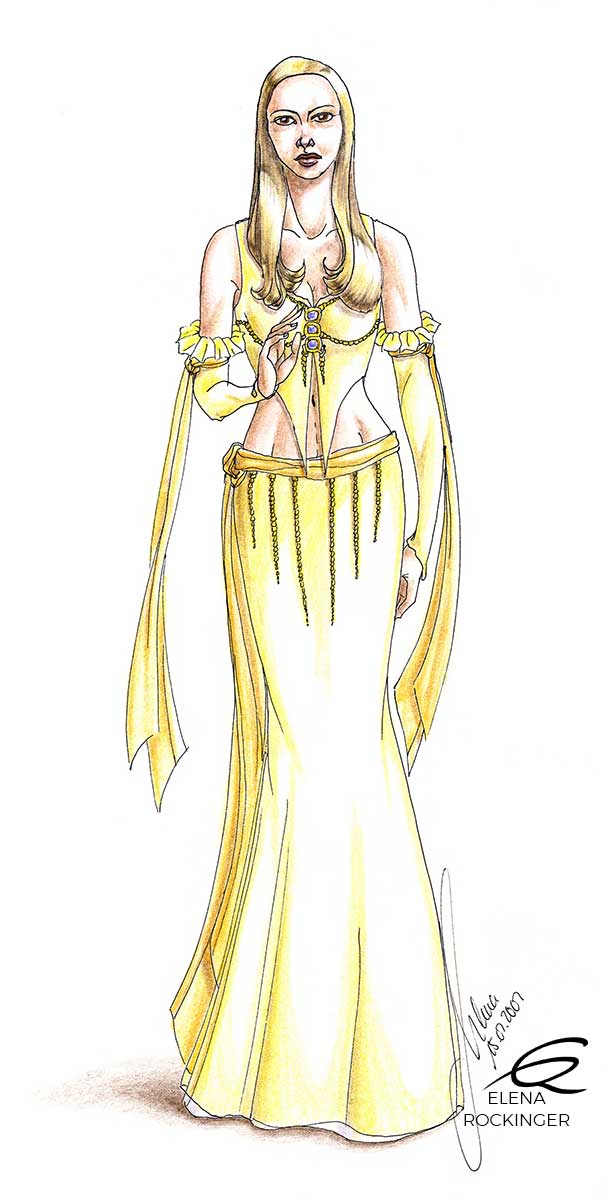 09 drawing figure ink colour pencil character elena rockinger goldie s