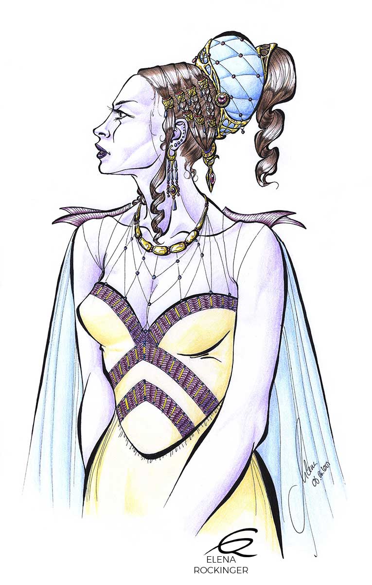 09 drawing figure ink colour pencil character elena rockinger sandayo s