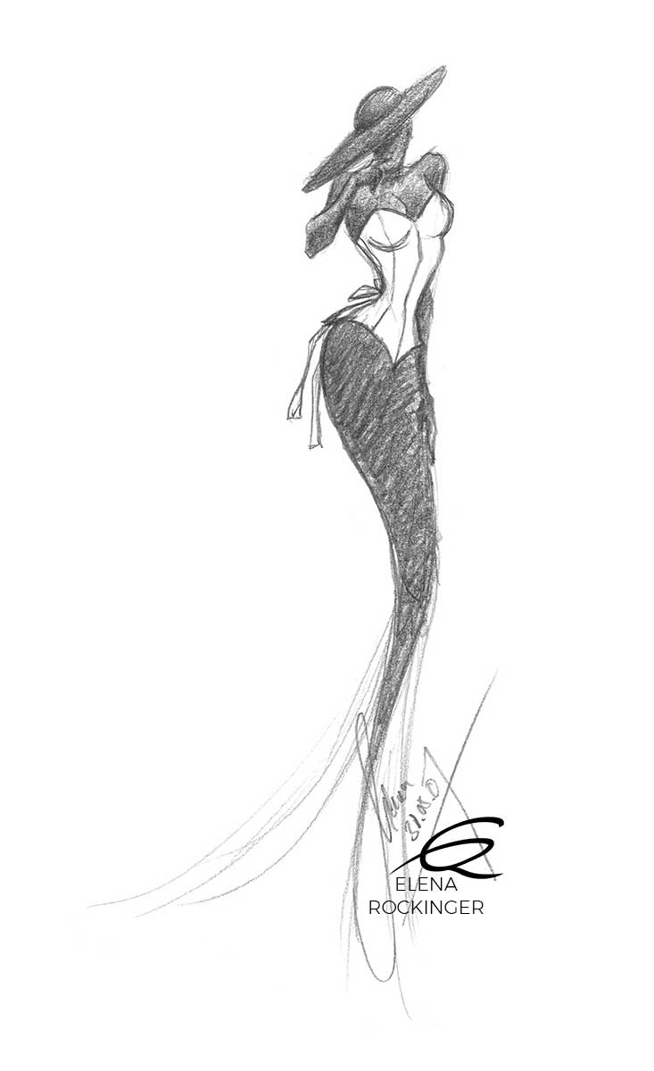 09 illustration graphite fashion art elena rockinger 09 s