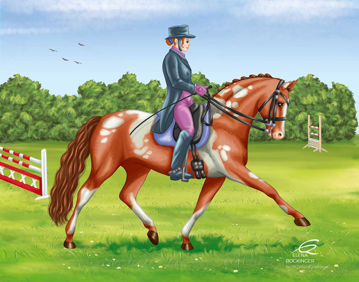 09 Illustration Horse Colouring Book Elena Rockinger 09 S