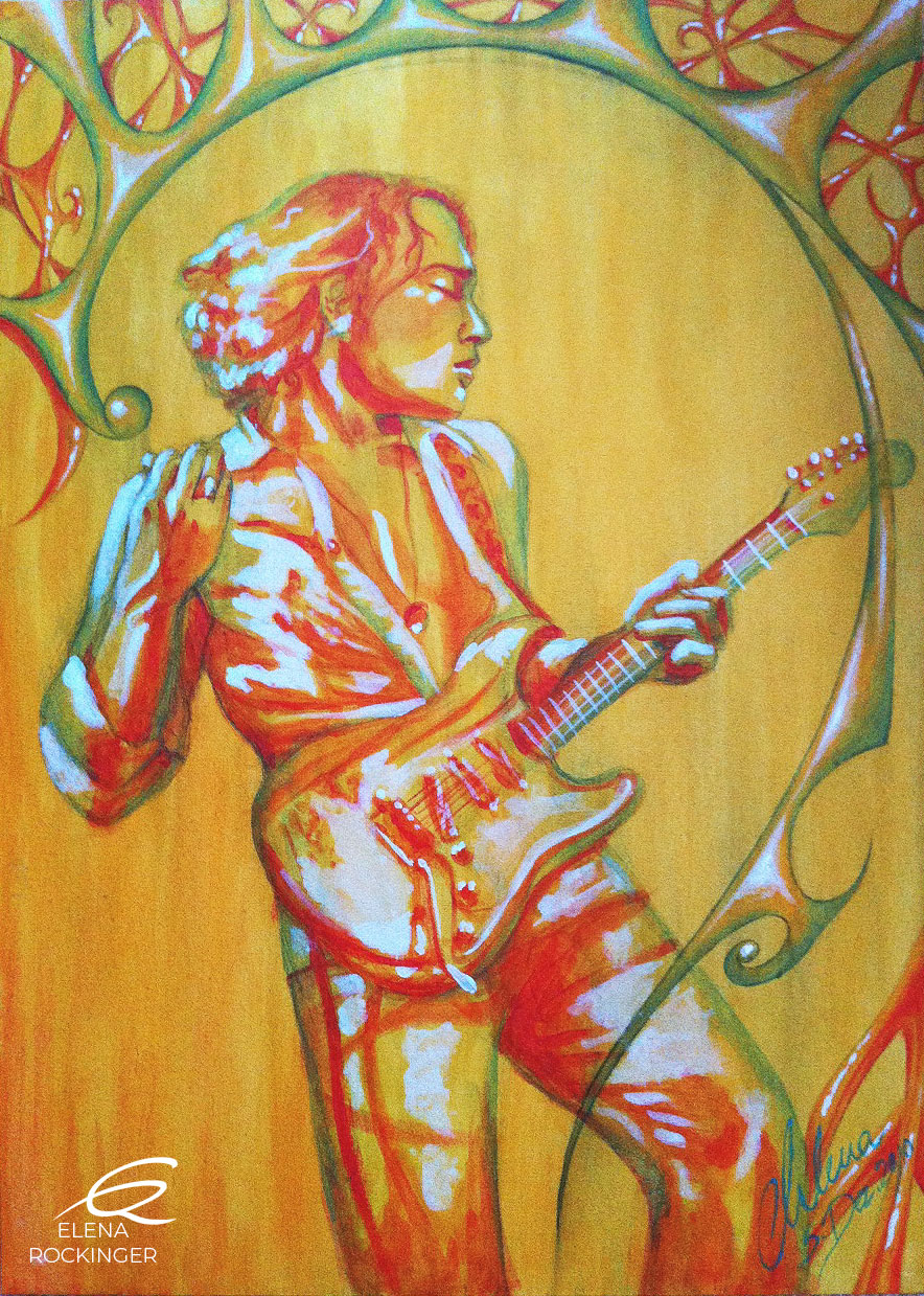 09 Portrait Painting Canvas Music Elena Rockinger Philip Sayce S