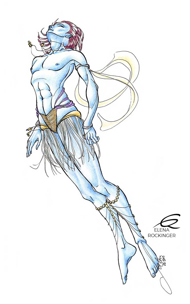 10 drawing figure ink colour pencil character elena rockinger srystasso s