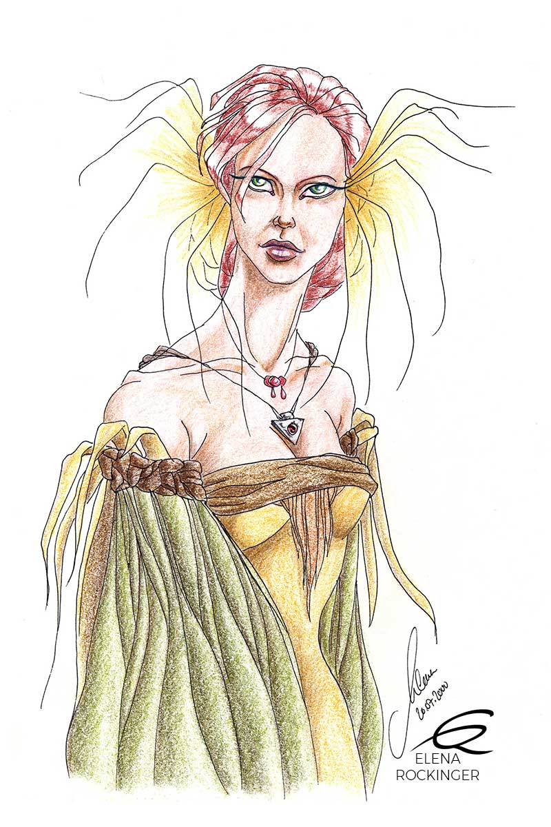 10 drawing figure ink colour pencil character elena rockinger yelia s