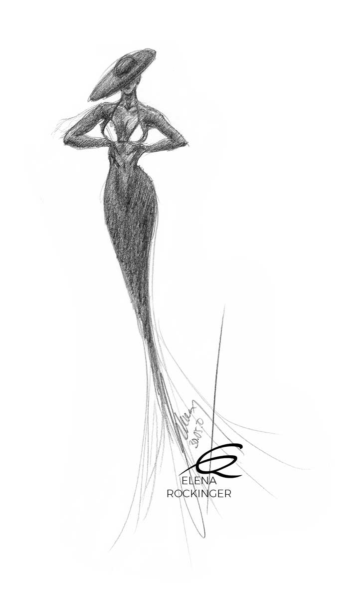 10 illustration graphite fashion art elena rockinger 10 s