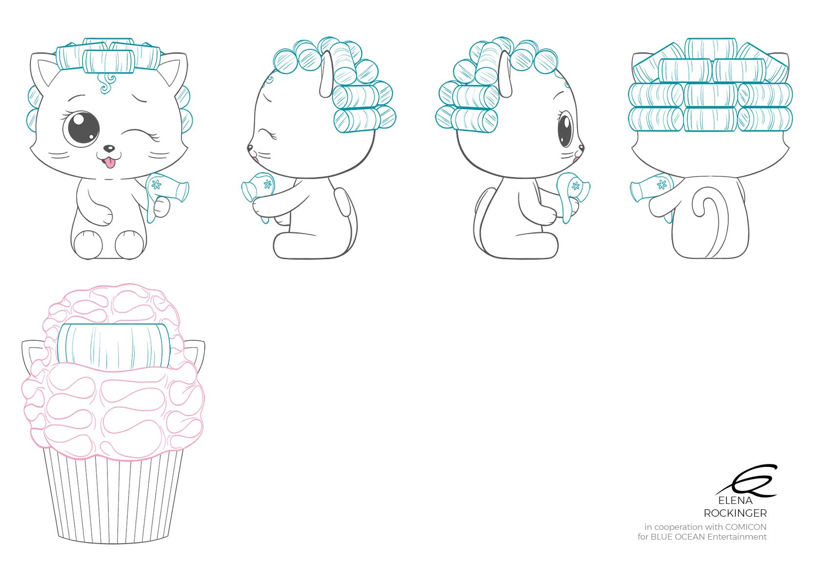 Toy Design — Archive 11 Concept Design Cupcake Cats S4 Elena Rockinger Curly
