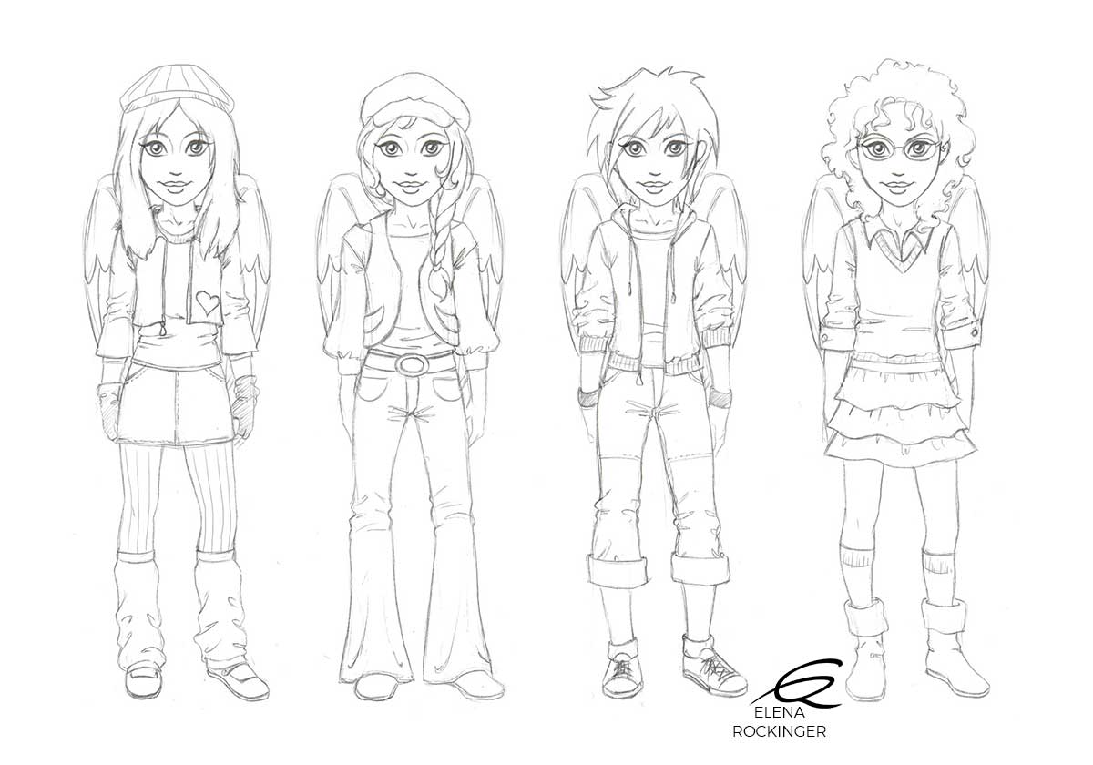 11 Illustration Concept Art Angelme Elena Rockinger Characters Sketch 06 S