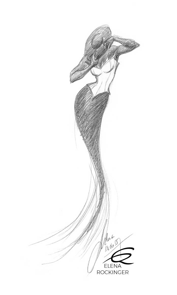 11 illustration graphite fashion art elena rockinger 11 s