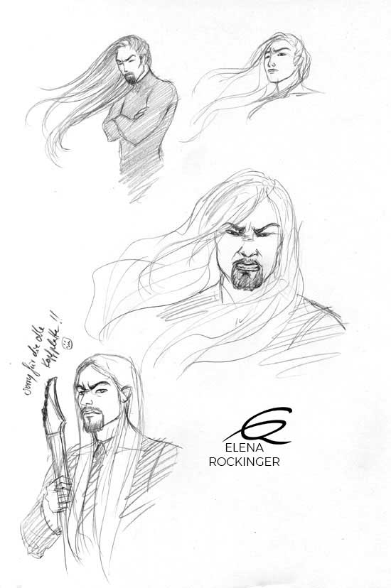 11 Llustration Graphite Sketch Elena Rockinger Hair 11 S