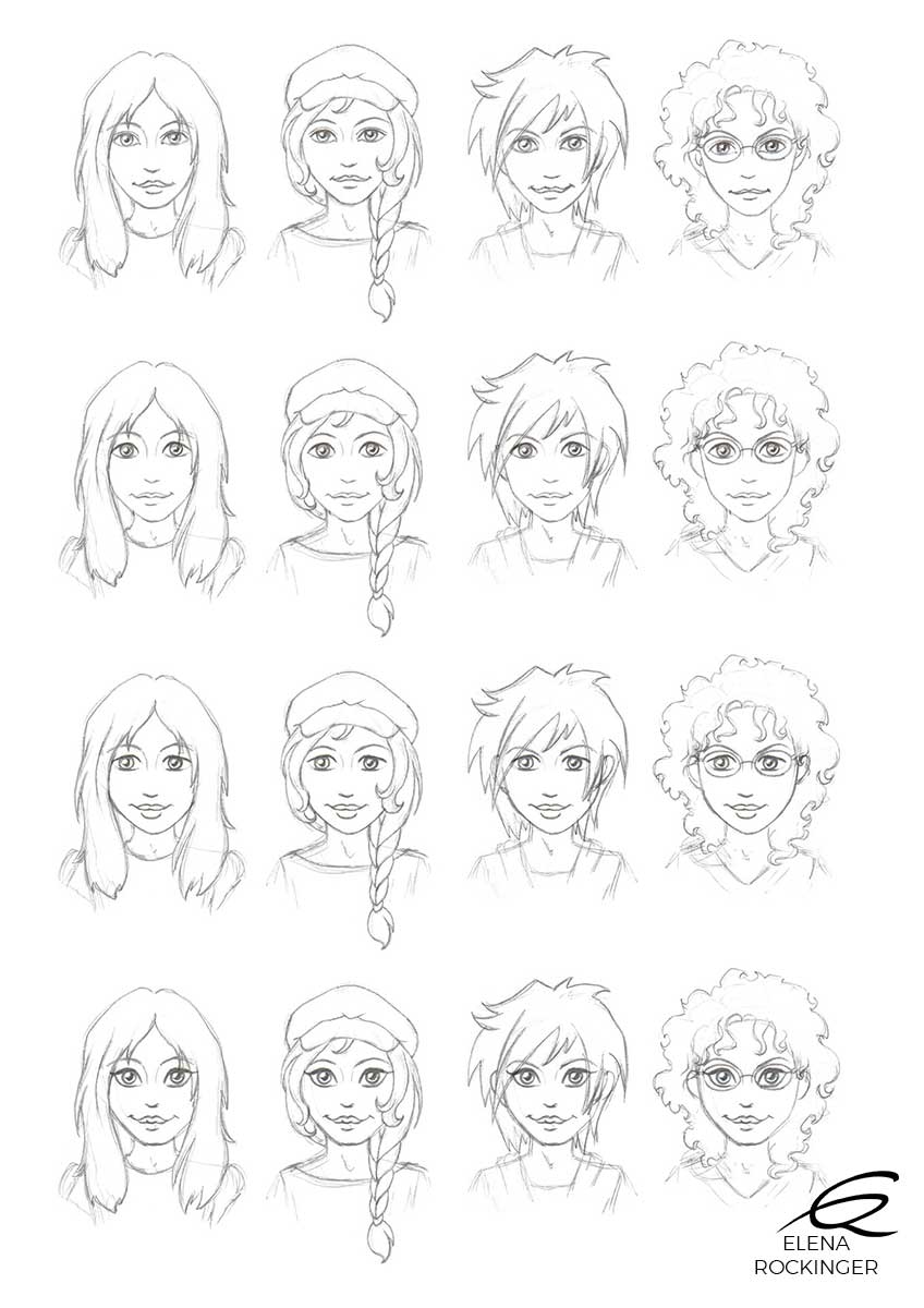 12 Illustration Concept Art Angelme Elena Rockinger Characters Sketch 07 S